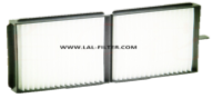FILTRO CABINA KOMATSU 20Y-979-6261 LARGO 254 mm ANCHO 143 mm ALTO 20 mm (FP-AA5327)